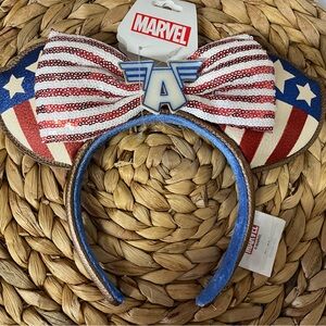 Marvel Red, White, and Blue Headband with Stars